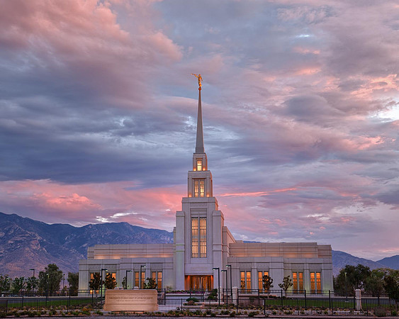 Gila Valley Temple Sunset